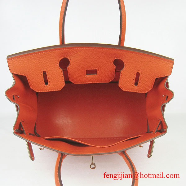Hermes Birkin 30cmTogo Bag Light Orange 6088 Hermes Birkin 30cmTogo Bag Light Orange 6088